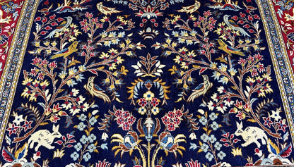 Fine Hand-Knotted Persian Kashan Carpet