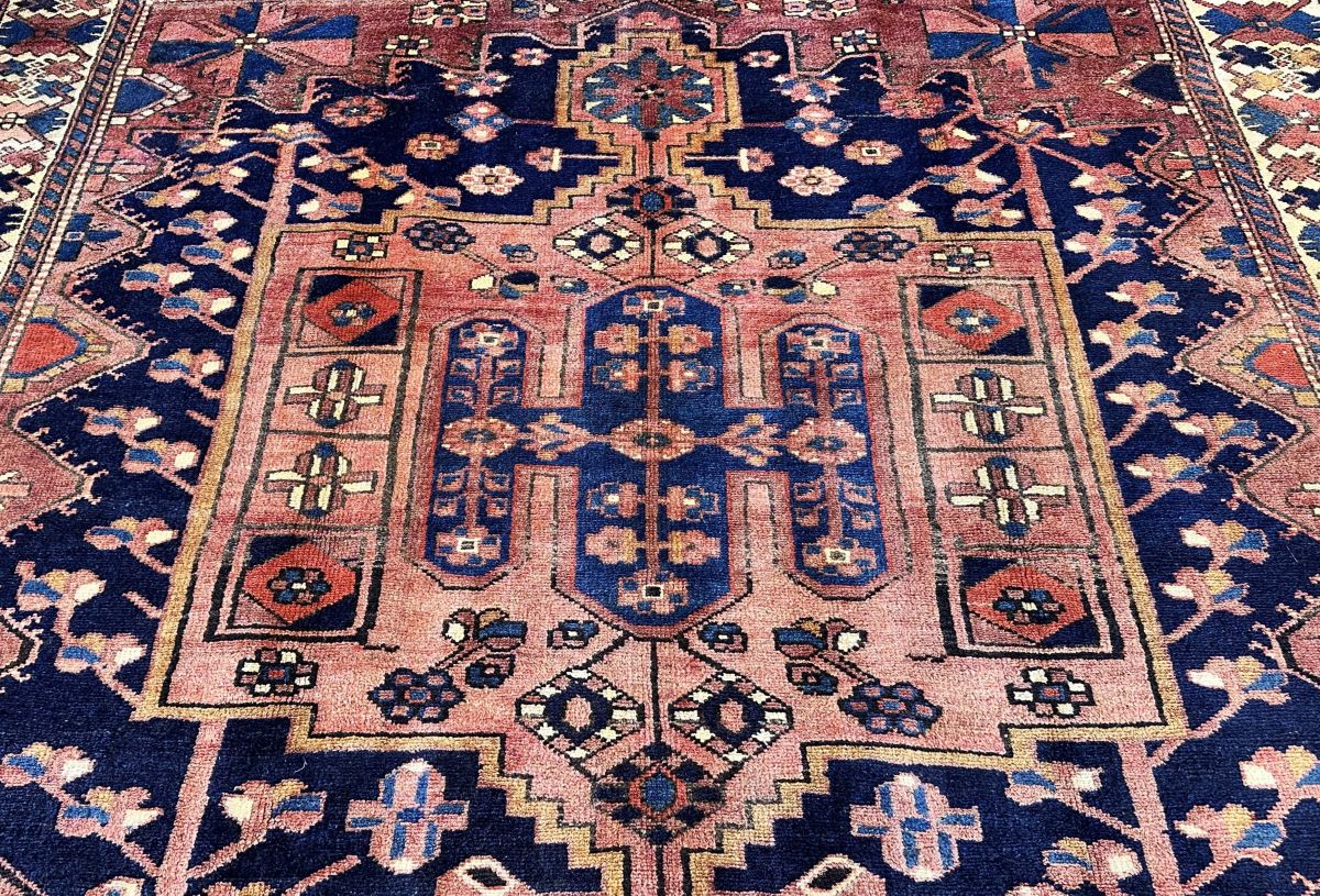 Hand-Knotted Tribal Persian Bakhtiar Rug