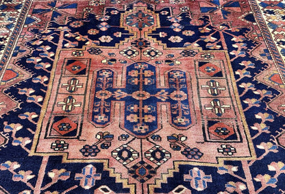 Hand-Knotted Tribal Persian Bakhtiar Rug