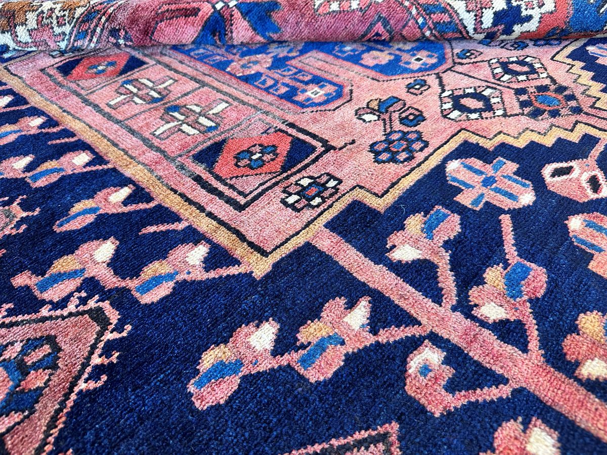 Hand-Knotted Tribal Persian Bakhtiar Rug