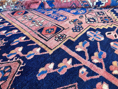 Hand-Knotted Tribal Persian Bakhtiar Rug