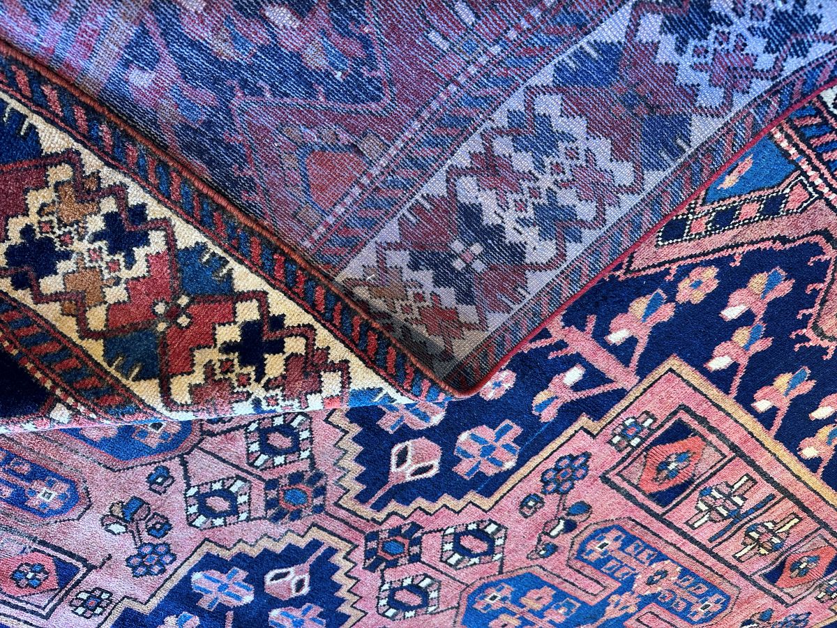 Hand-Knotted Tribal Persian Bakhtiar Rug