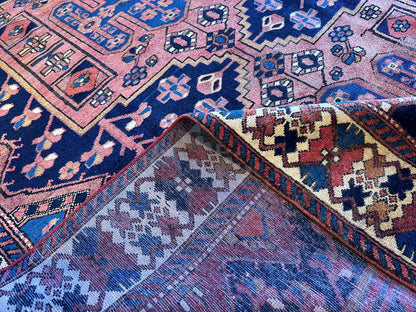 Hand-Knotted Tribal Persian Bakhtiar Rug