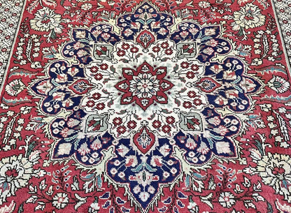 Hand-Knotted Persian Tabriz Carpet