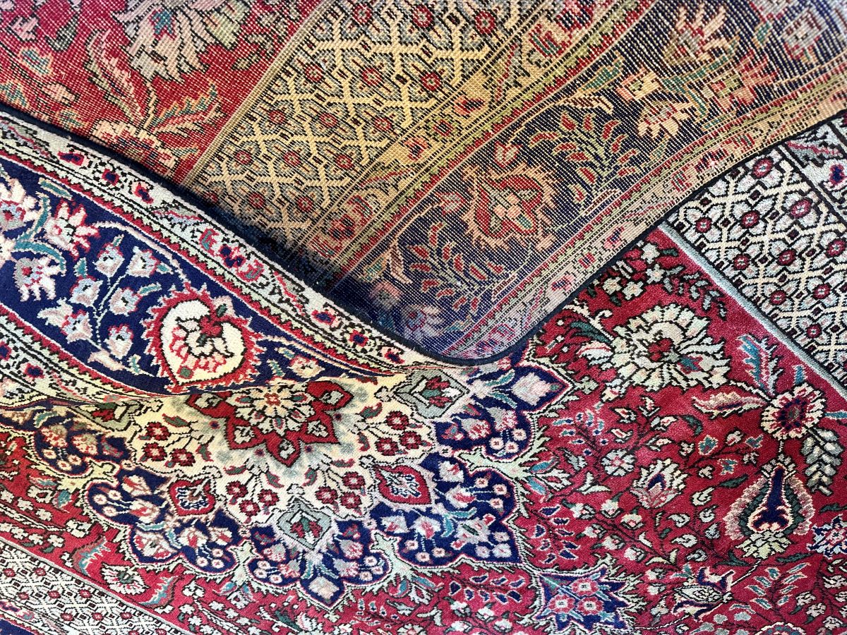 Hand-Knotted Persian Tabriz Carpet