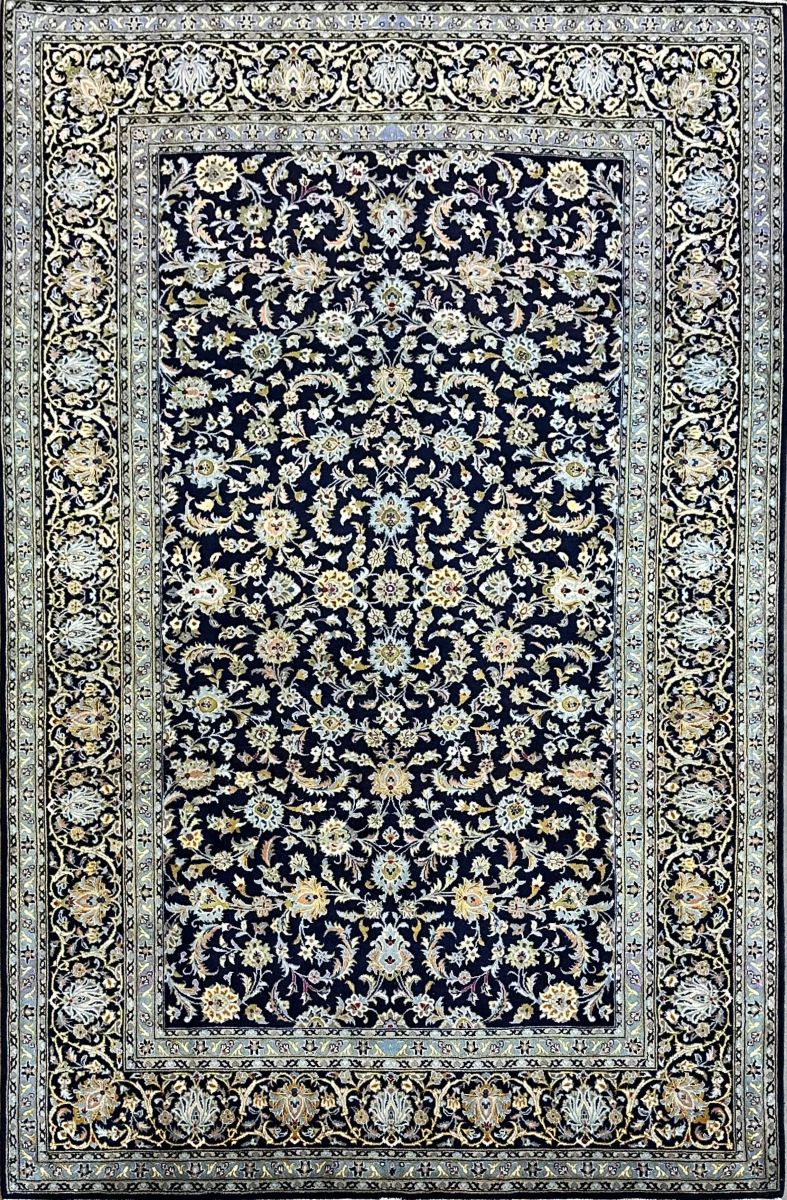 Fine Hand-Knotted Royal Persian Kashan Carpet