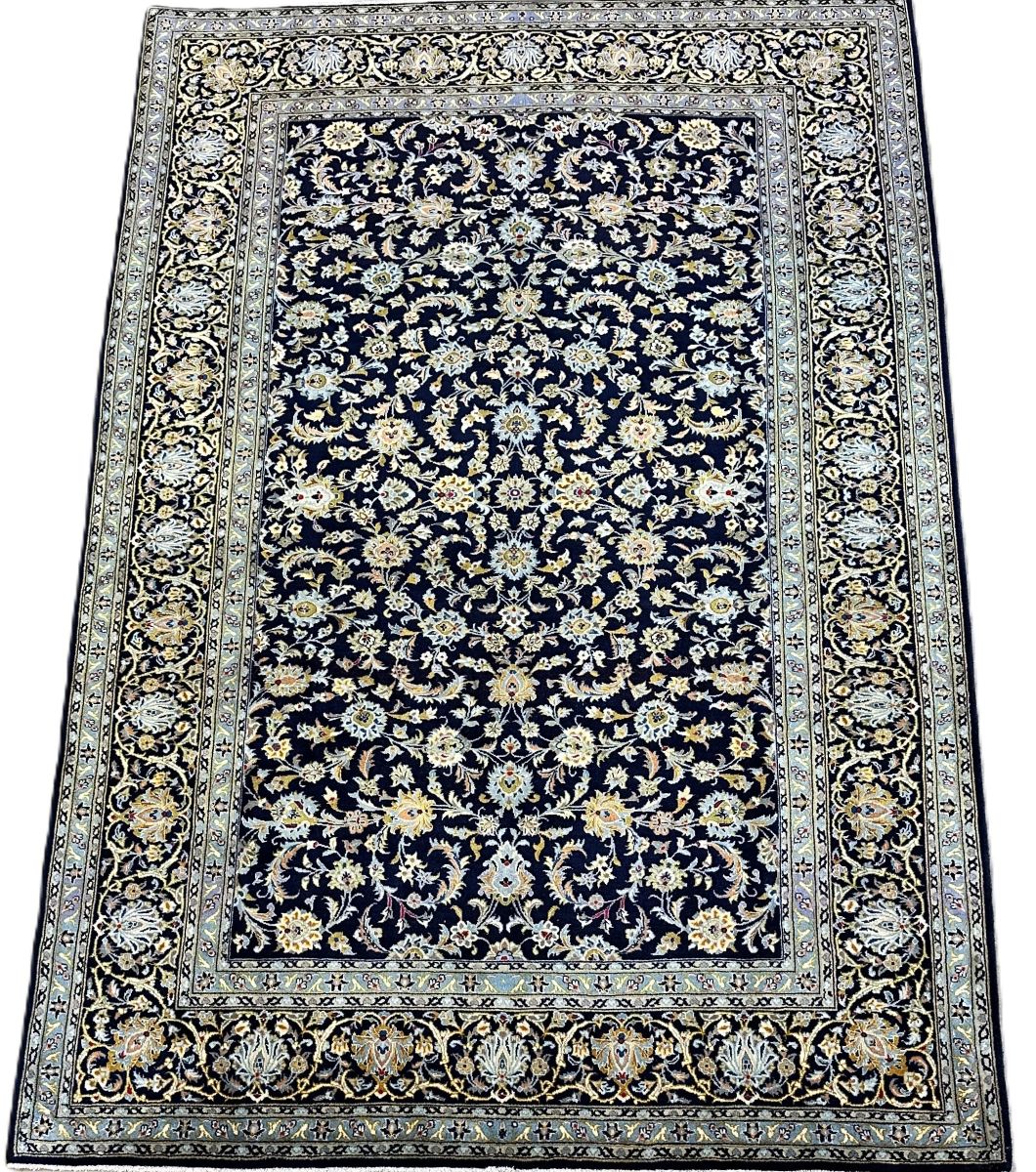 Fine Hand-Knotted Royal Persian Kashan Carpet