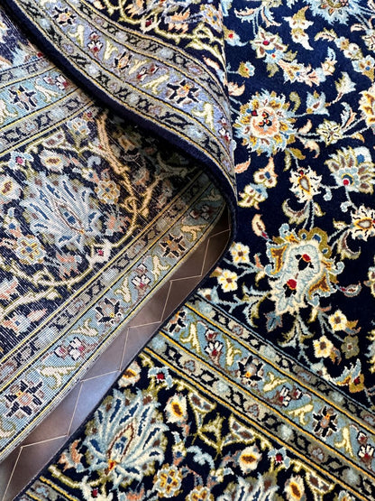 Fine Hand-Knotted Royal Persian Kashan Carpet