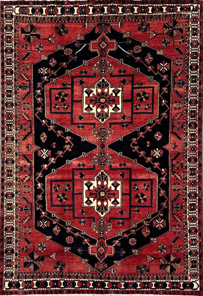 Hand-Knotted Tribal Persian Bakhtiar Rug