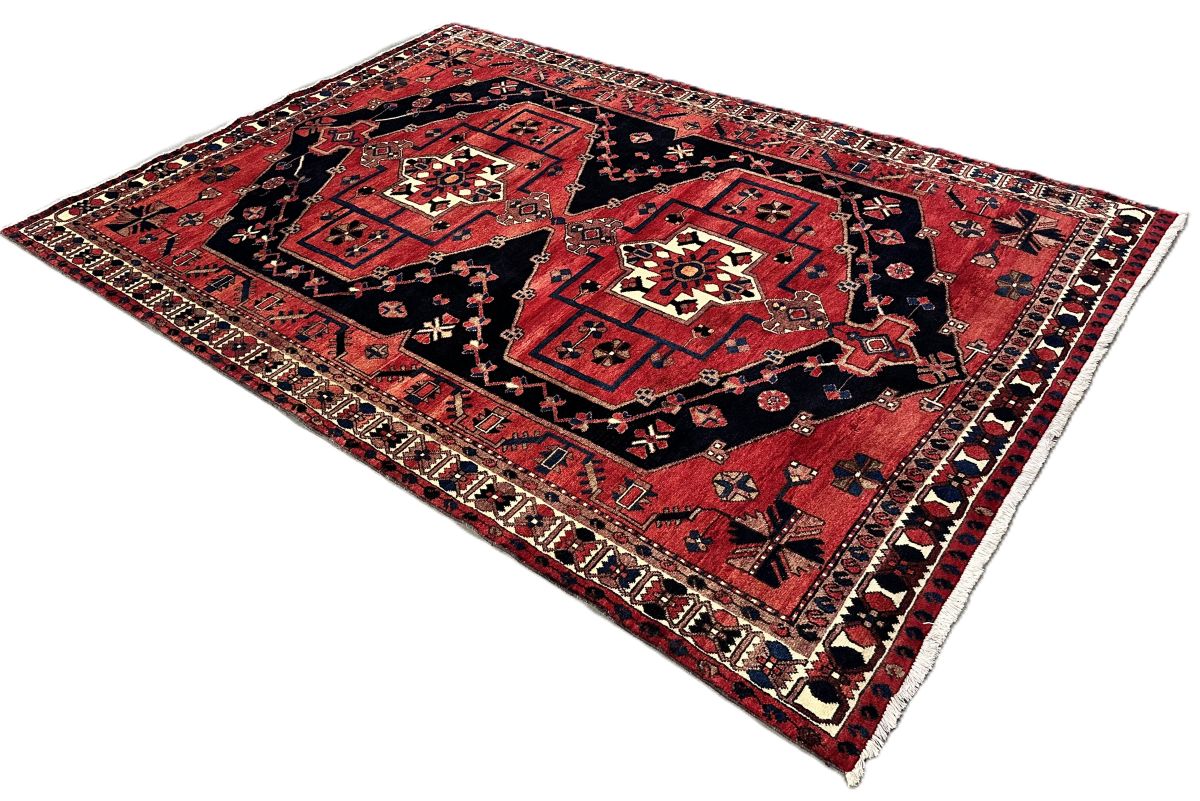 Hand-Knotted Tribal Persian Bakhtiar Rug