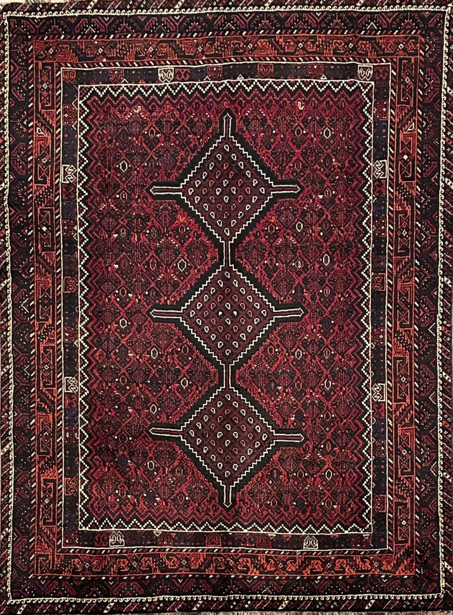 Hand-Knotted Tribal Persian Qashqaie Rug