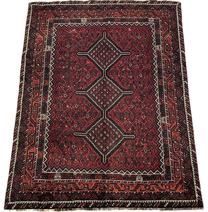 Hand-Knotted Tribal Persian Qashqaie Rug