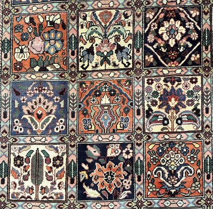 Hand-Knotted Tribal Persian Bakhtiar Rug