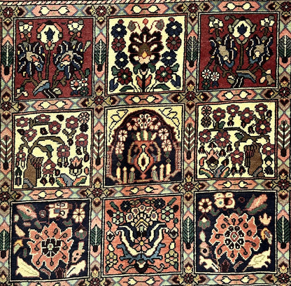 Hand-Knotted Tribal Persian Bakhtiar Rug