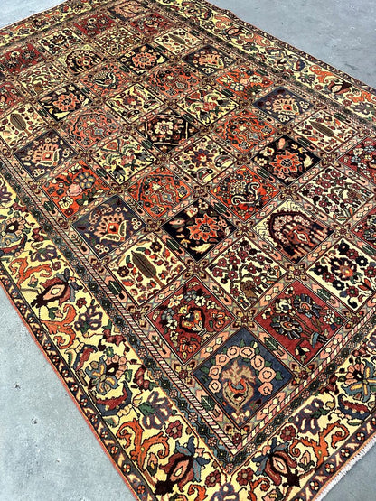 Hand-Knotted Tribal Persian Bakhtiar Rug