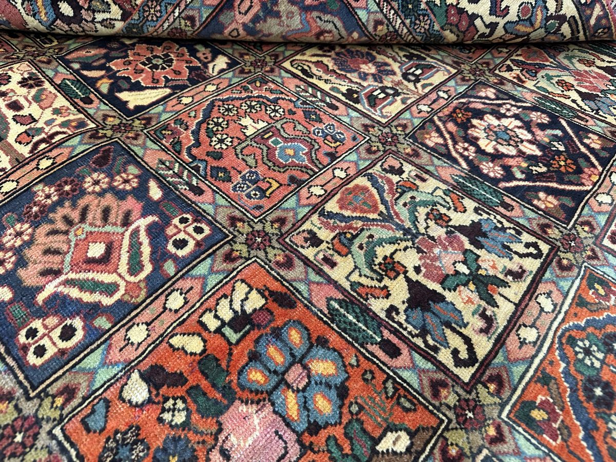 Hand-Knotted Tribal Persian Bakhtiar Rug