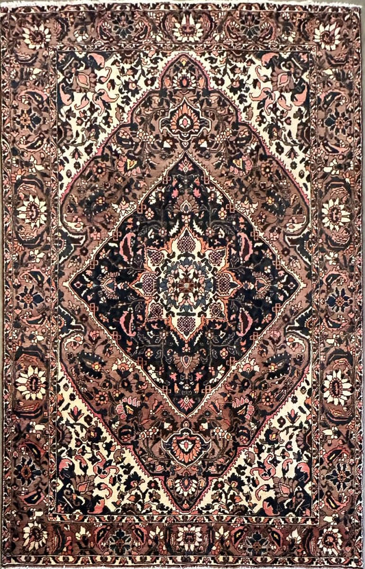 Hand-Knotted Tribal Persian Bakhtiar Saman Rug