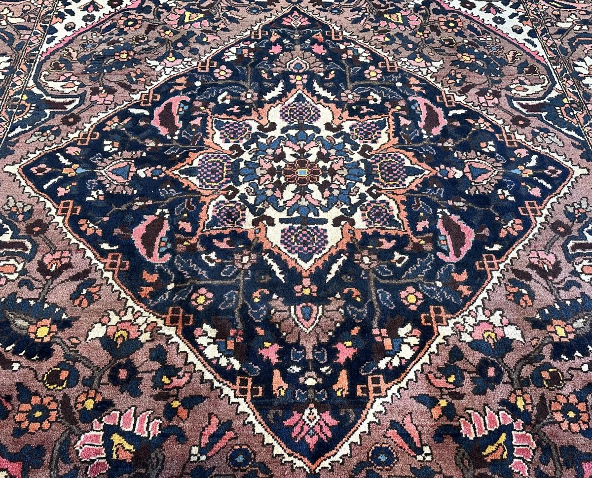 Hand-Knotted Tribal Persian Bakhtiar Saman Rug