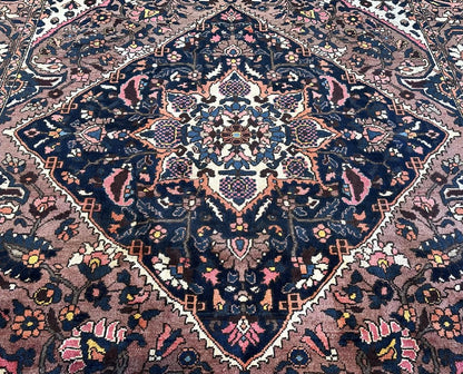 Hand-Knotted Tribal Persian Bakhtiar Saman Rug