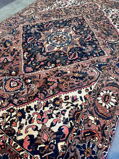Hand-Knotted Tribal Persian Bakhtiar Saman Rug