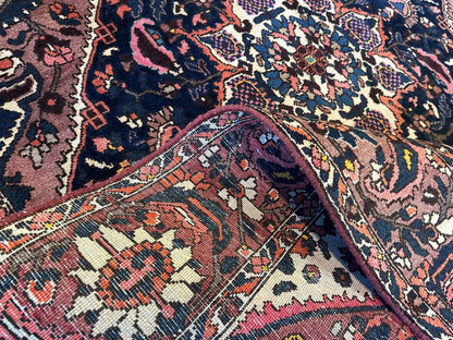 Hand-Knotted Tribal Persian Bakhtiar Saman Rug