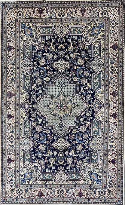 Fine Hand-Knotted Persian Naien Carpet