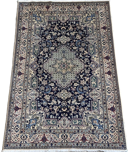 Fine Hand-Knotted Persian Naien Carpet