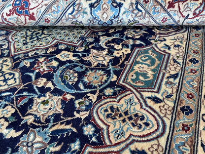 Fine Hand-Knotted Persian Naien Carpet