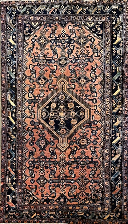 Hand-Knotted Tribal Persian Malayer Rug