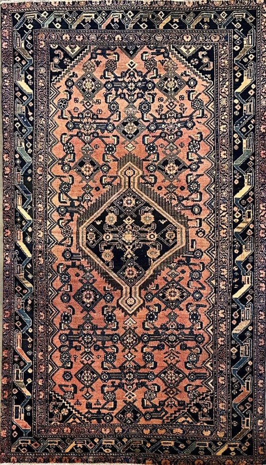 Hand-Knotted Tribal Persian Malayer Rug