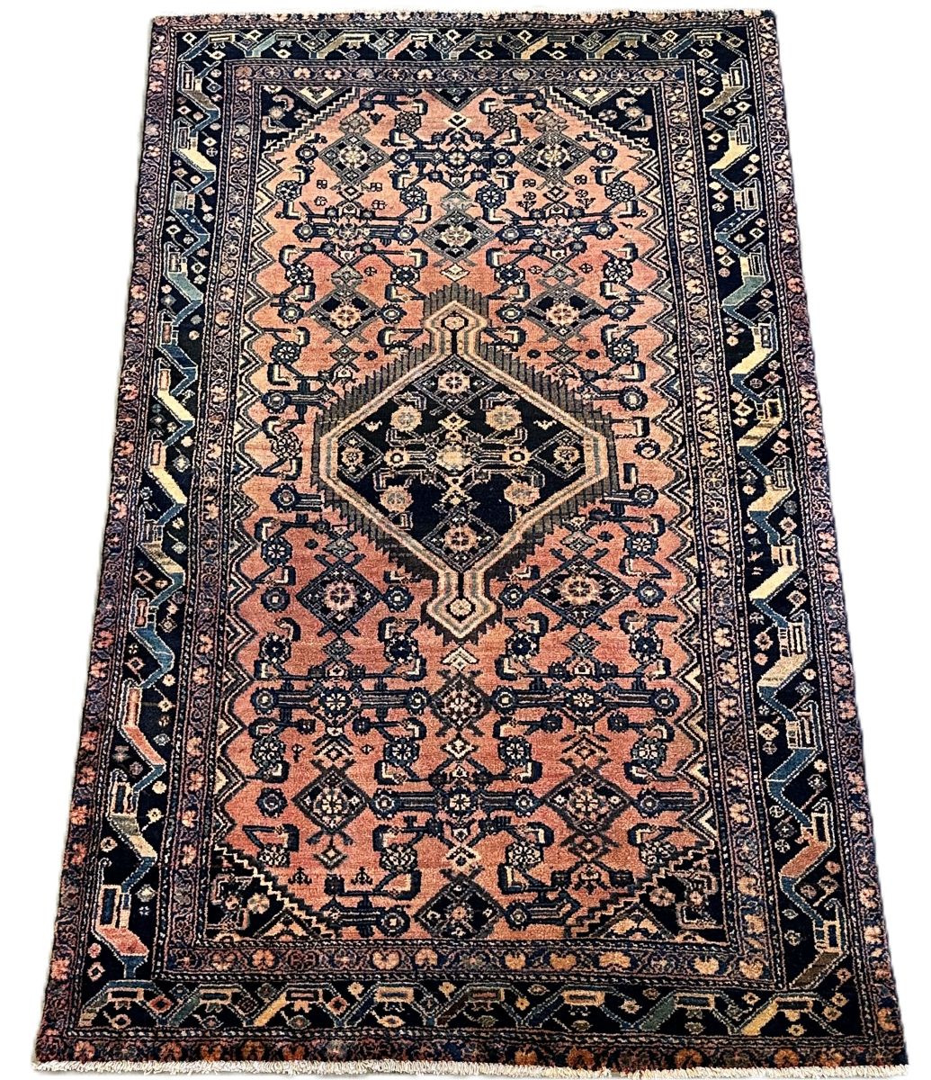 Hand-Knotted Tribal Persian Malayer Rug