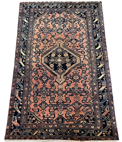 Hand-Knotted Tribal Persian Malayer Rug