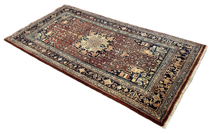 Circa 1970s Hand-Knotted Tribal Persian Bidjar Rug