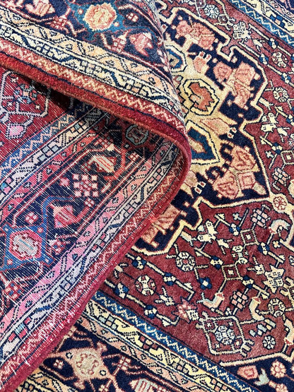 Circa 1970s Hand-Knotted Tribal Persian Bidjar Rug