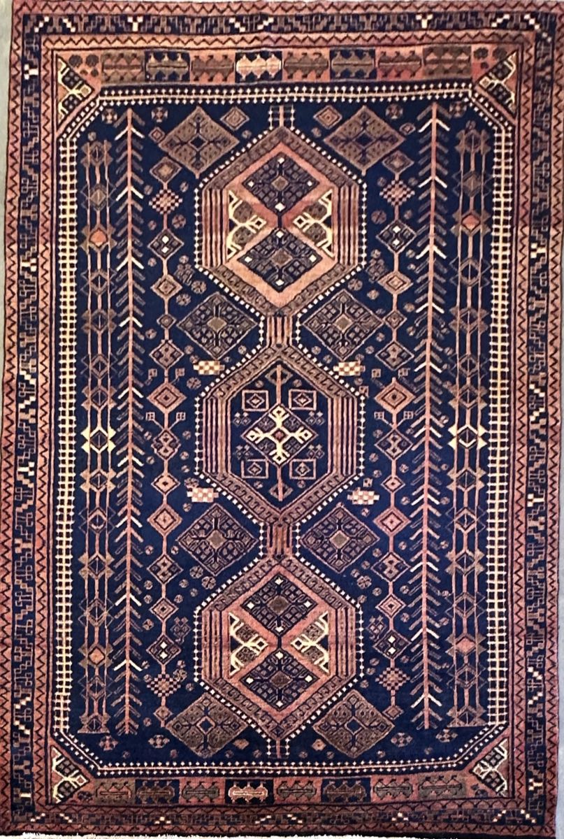 Hand-Knotted Tribal Persian Luri Rug