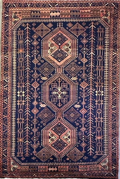 Hand-Knotted Tribal Persian Luri Rug