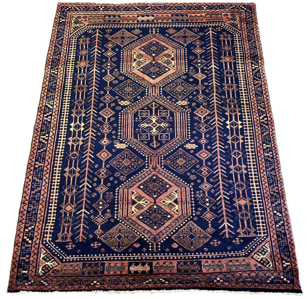 Hand-Knotted Tribal Persian Luri Rug