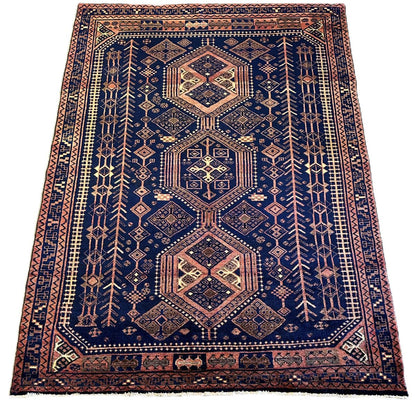Hand-Knotted Tribal Persian Luri Rug