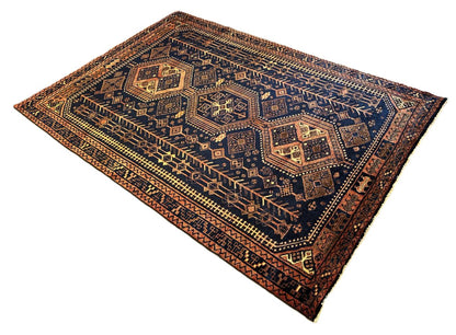 Hand-Knotted Tribal Persian Luri Rug