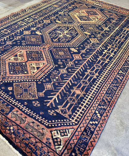 Hand-Knotted Tribal Persian Luri Rug