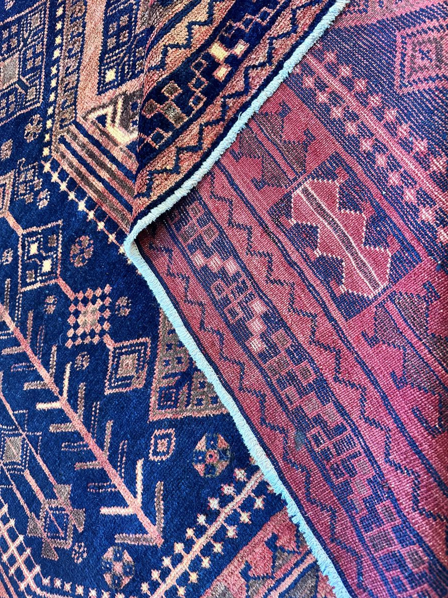 Hand-Knotted Tribal Persian Luri Rug