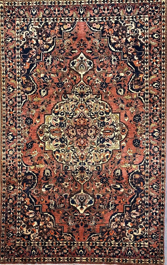 Hand-Knotted Tribal Persian Bakhtiar Rug