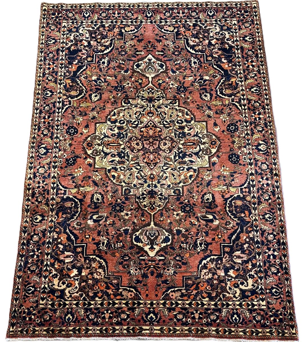 Hand-Knotted Tribal Persian Bakhtiar Rug
