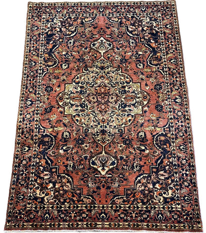 Hand-Knotted Tribal Persian Bakhtiar Rug
