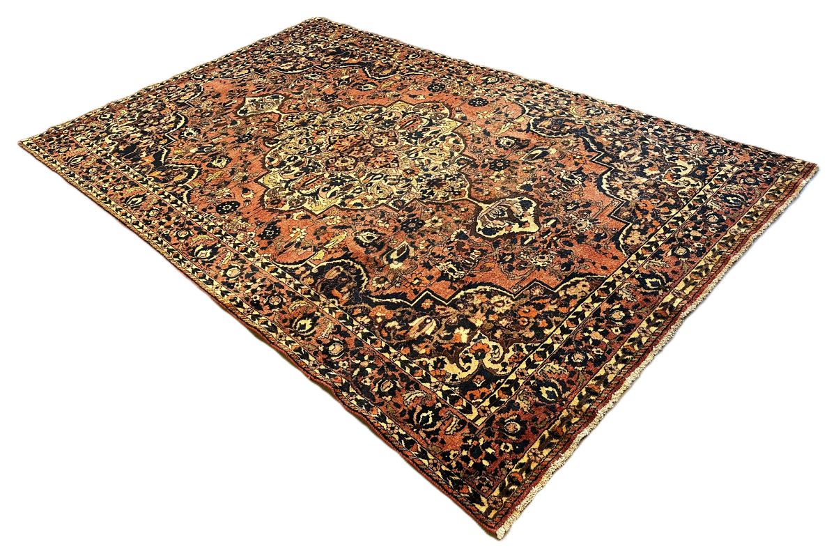 Hand-Knotted Tribal Persian Bakhtiar Rug