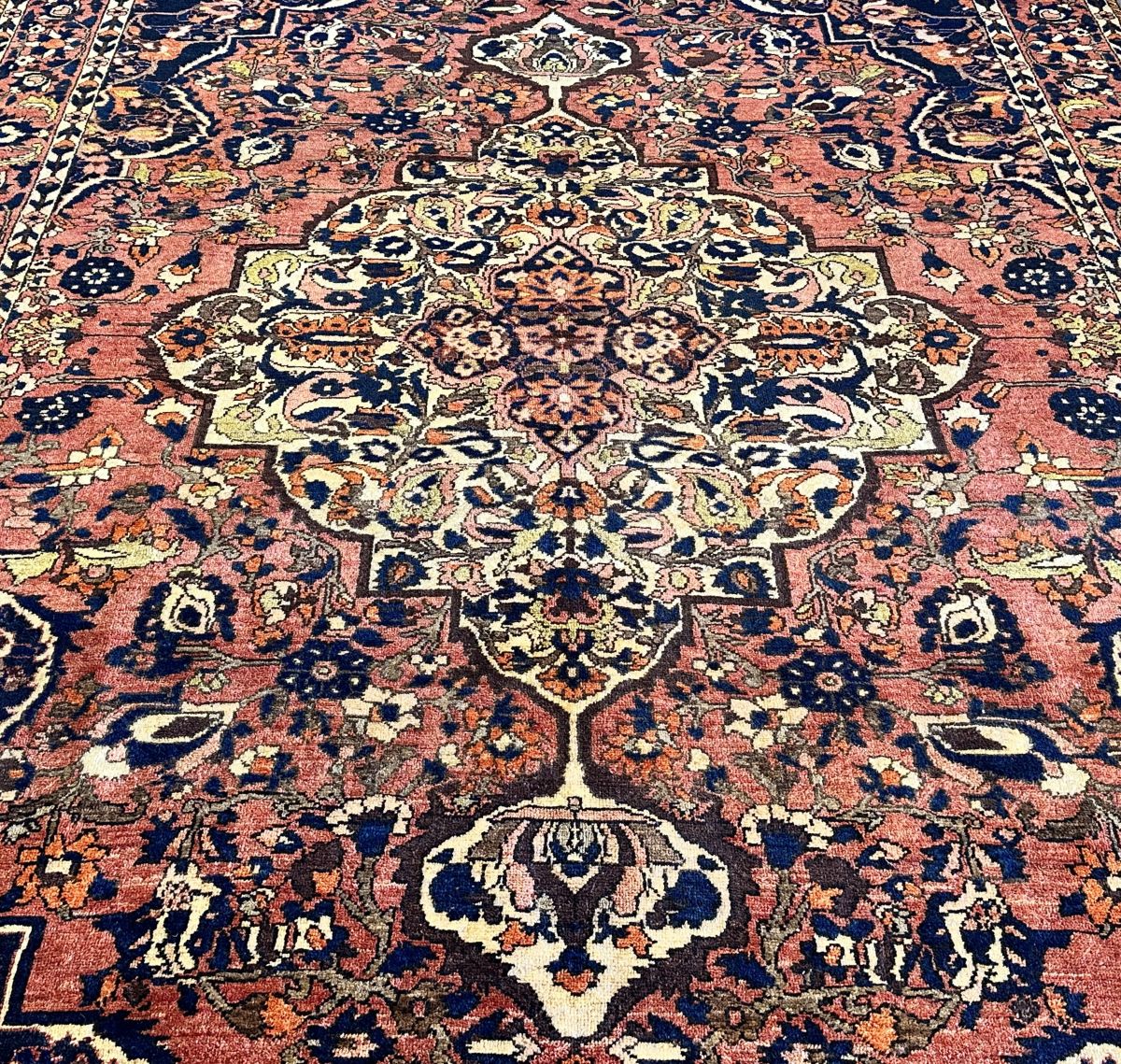 Hand-Knotted Tribal Persian Bakhtiar Rug
