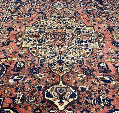 Hand-Knotted Tribal Persian Bakhtiar Rug