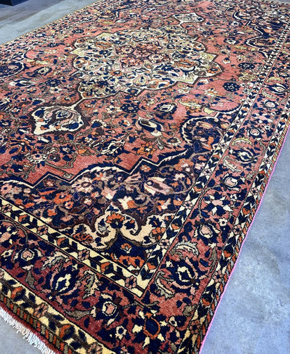 Hand-Knotted Tribal Persian Bakhtiar Rug