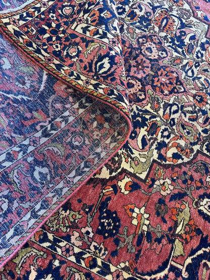 Hand-Knotted Tribal Persian Bakhtiar Rug