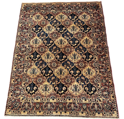 Hand-Knotted Tribal Persian Bakhtiar Rug
